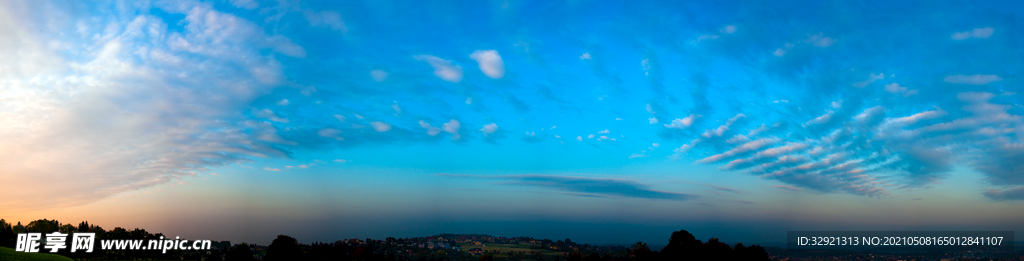 高清天空蔚蓝全景