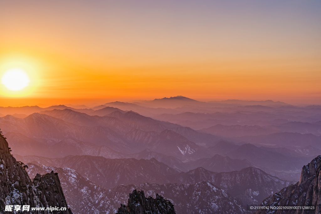 黄山日出