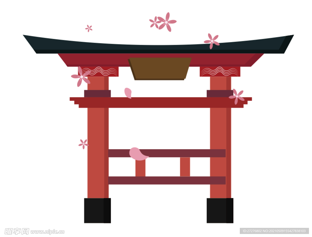 日本建筑矢量图
