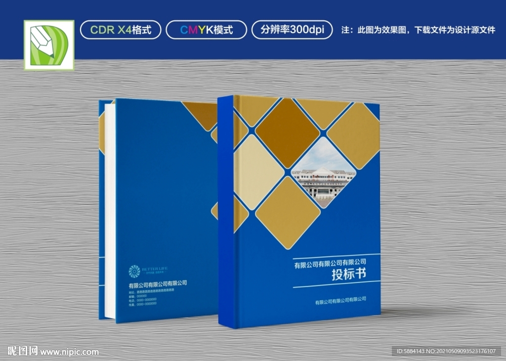 蓝色公司封面