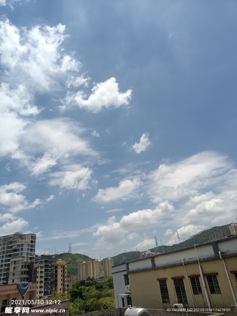 蓝天 天空 云朵 白云 素材 