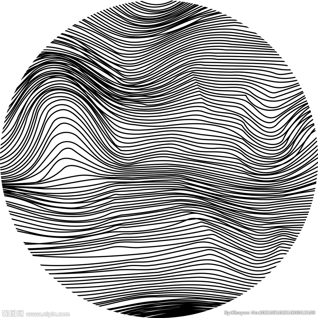 圆形抽象线条纹理