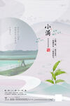 素雅中国风小满传统节气海报