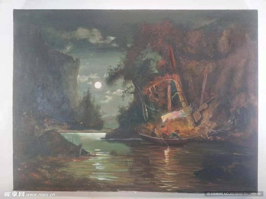 陈道华夜景油画
