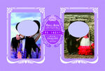紫色主题迎宾婚庆背景