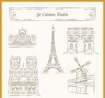 巴黎矢量图