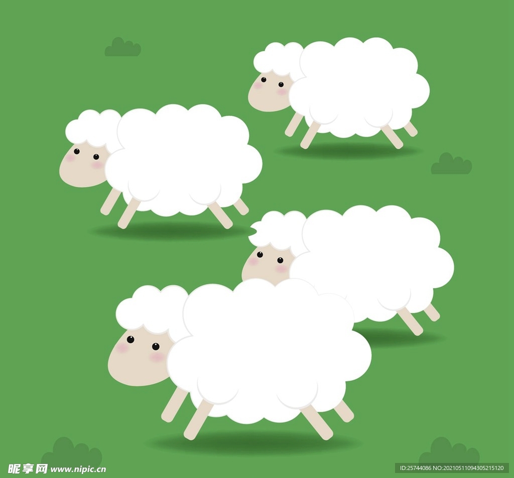 羊插图背景