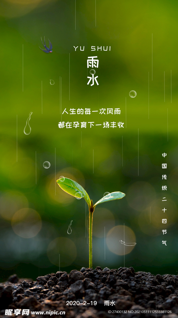 雨水海报