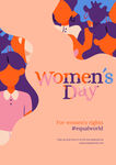 妇女节抽象个性海报 