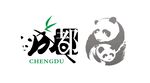 熊猫背成都logo