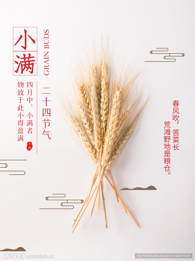 传统节气小满海报设计 