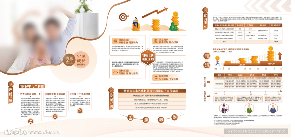 保险公司项目宣传折页单张