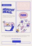 健康餐海报模板