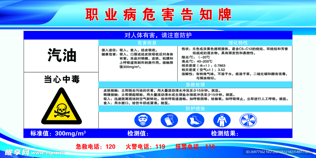 职业病危害告知牌