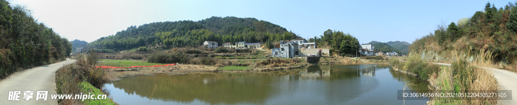 韶山乡村田园风光全景摄影