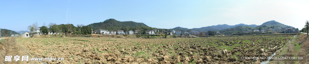 韶山乡村田园风光全景摄影