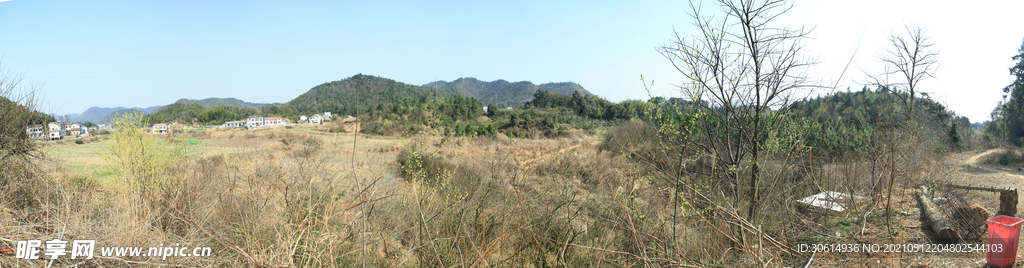 韶山乡村田园风光全景摄影