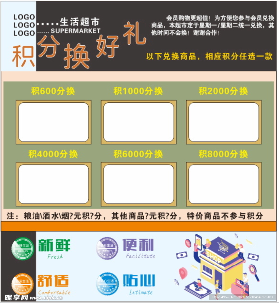 超市积分兑换