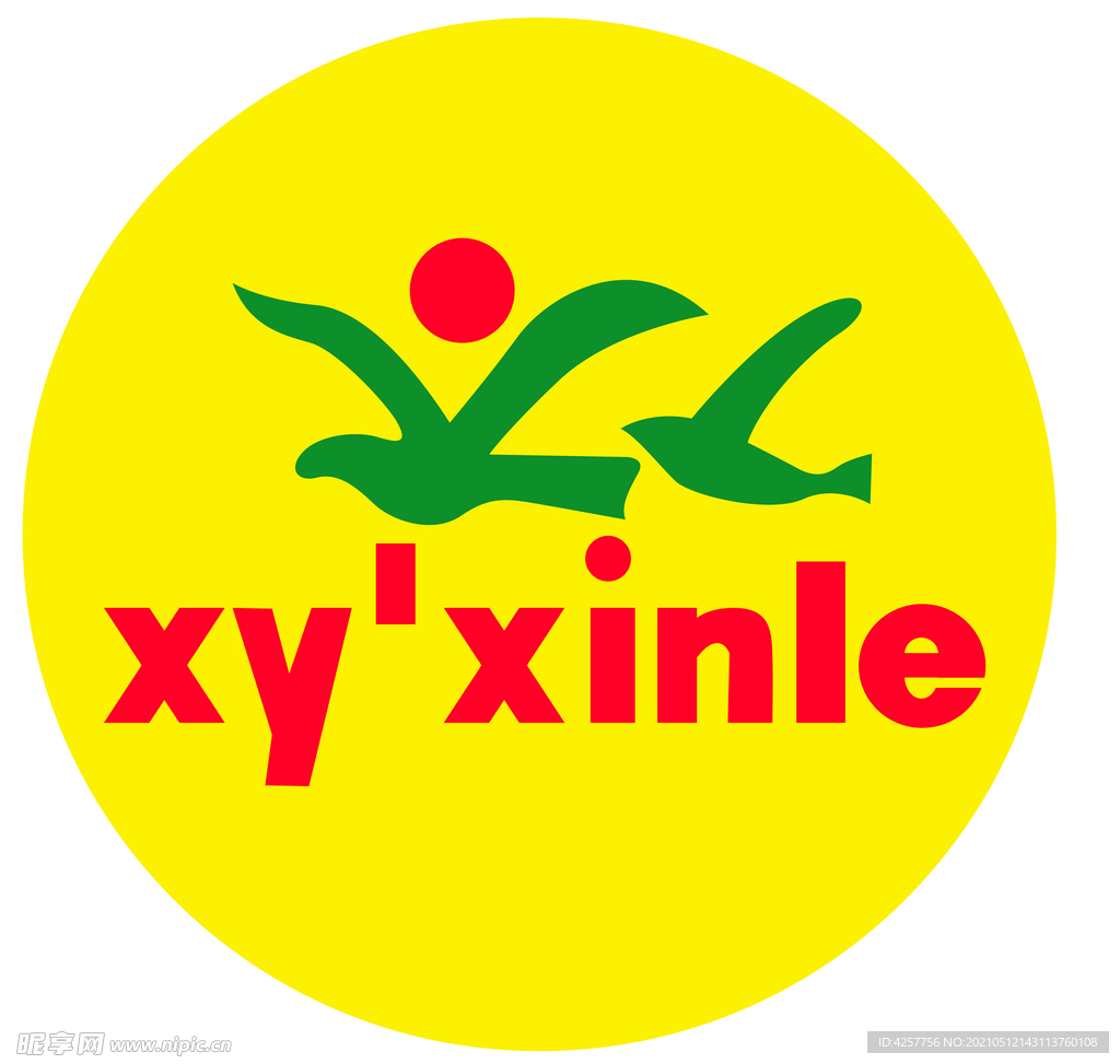 手绘logoxinle标志