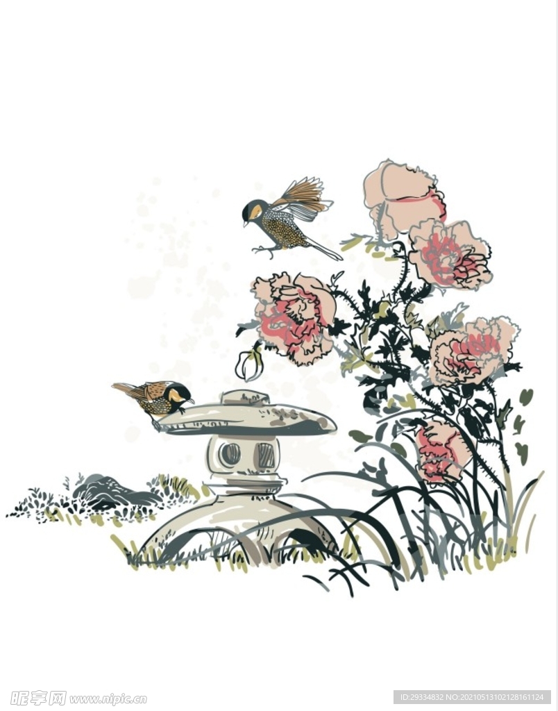 花鸟图案