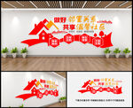 和谐文明社区文化墙