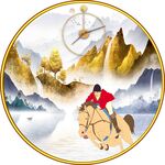 新中式圆形装饰画 