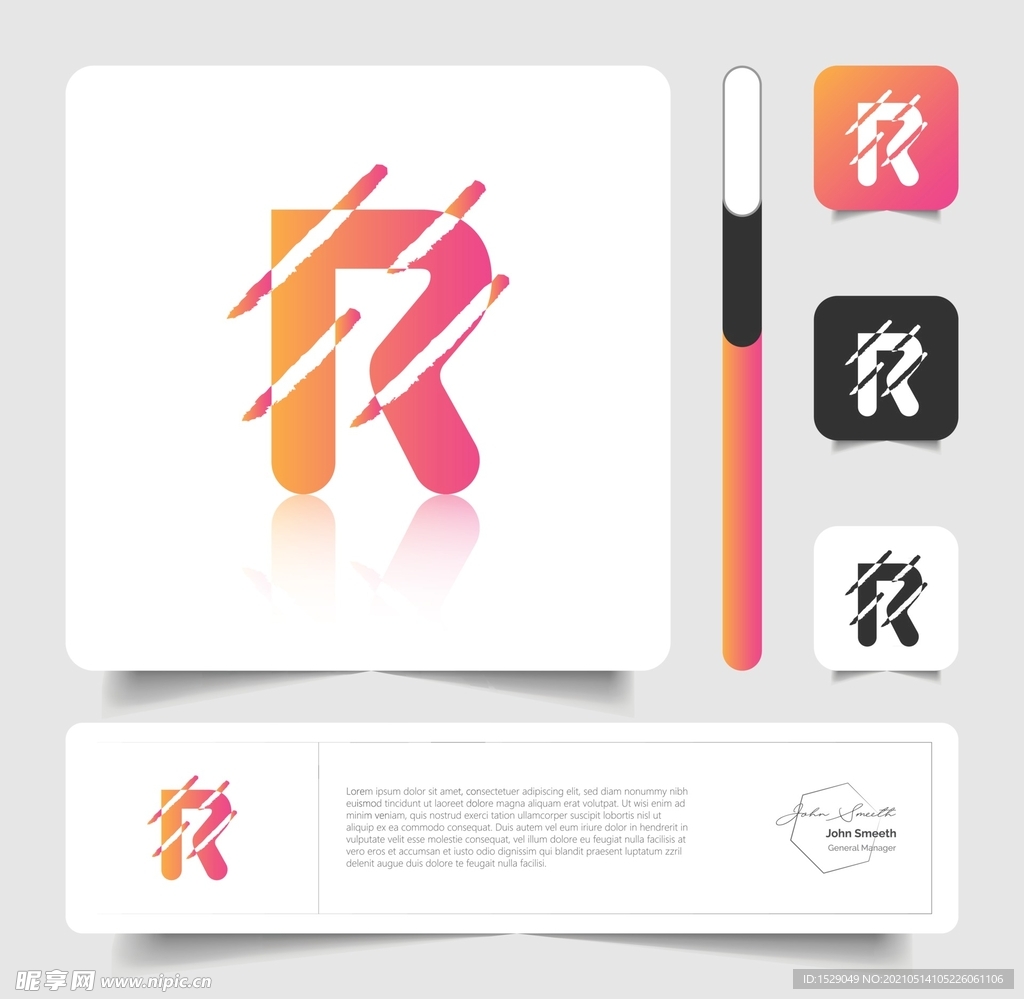 字母图标