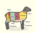 羊肉切图