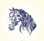 手绘马插图