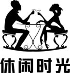 酒吧卡座休闲时光男女矢量人物