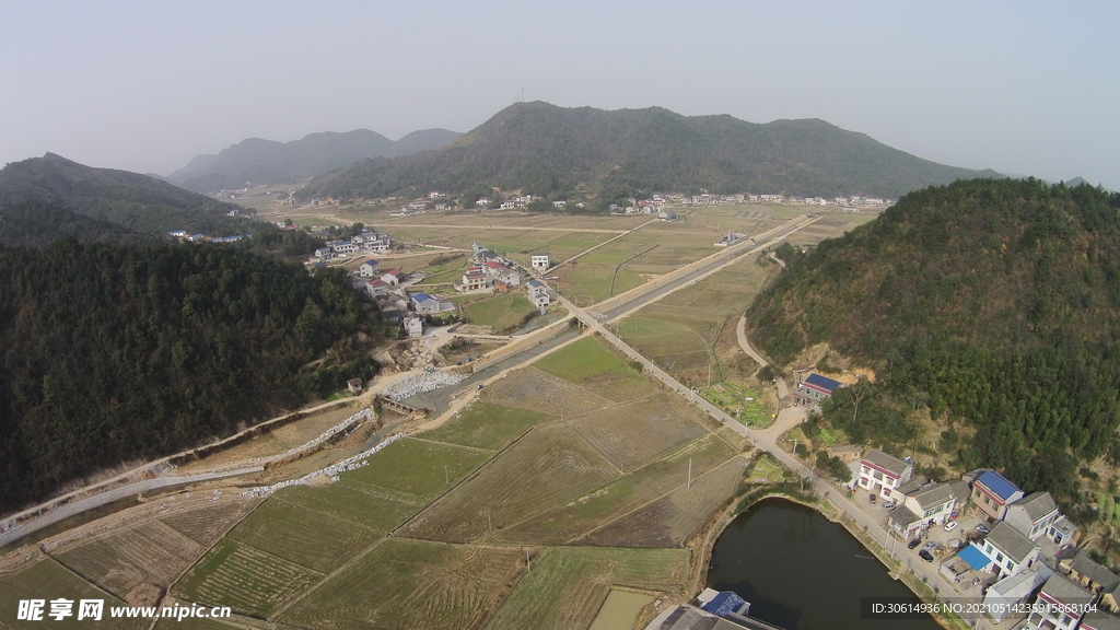 韶山乡村田园风光航拍摄影