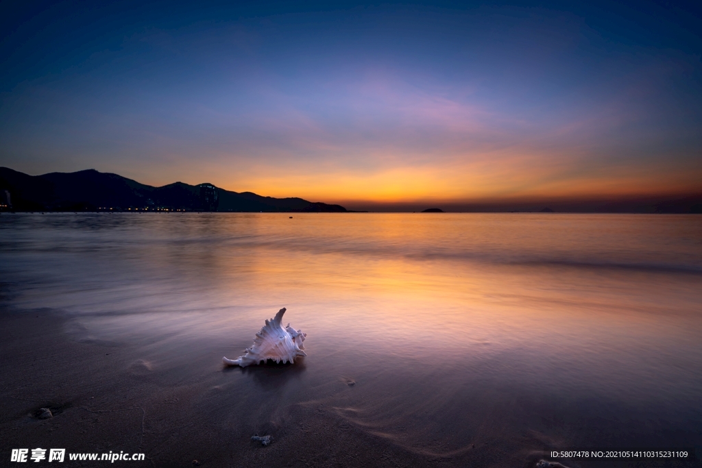 海边夕阳