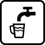 水龙头接水 扁平化图标