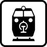 火车 扁平化图标