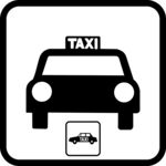 出租车 扁平化图标