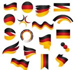 德国国旗贴纸