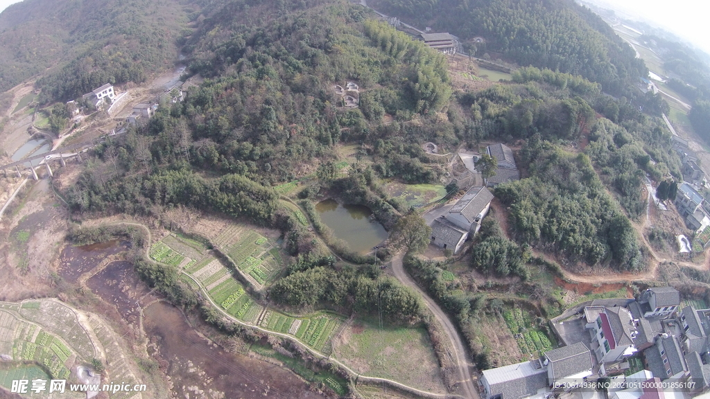 韶山乡村田园风光航拍摄影