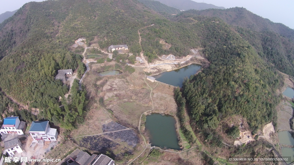 韶山乡村田园风光航拍摄影