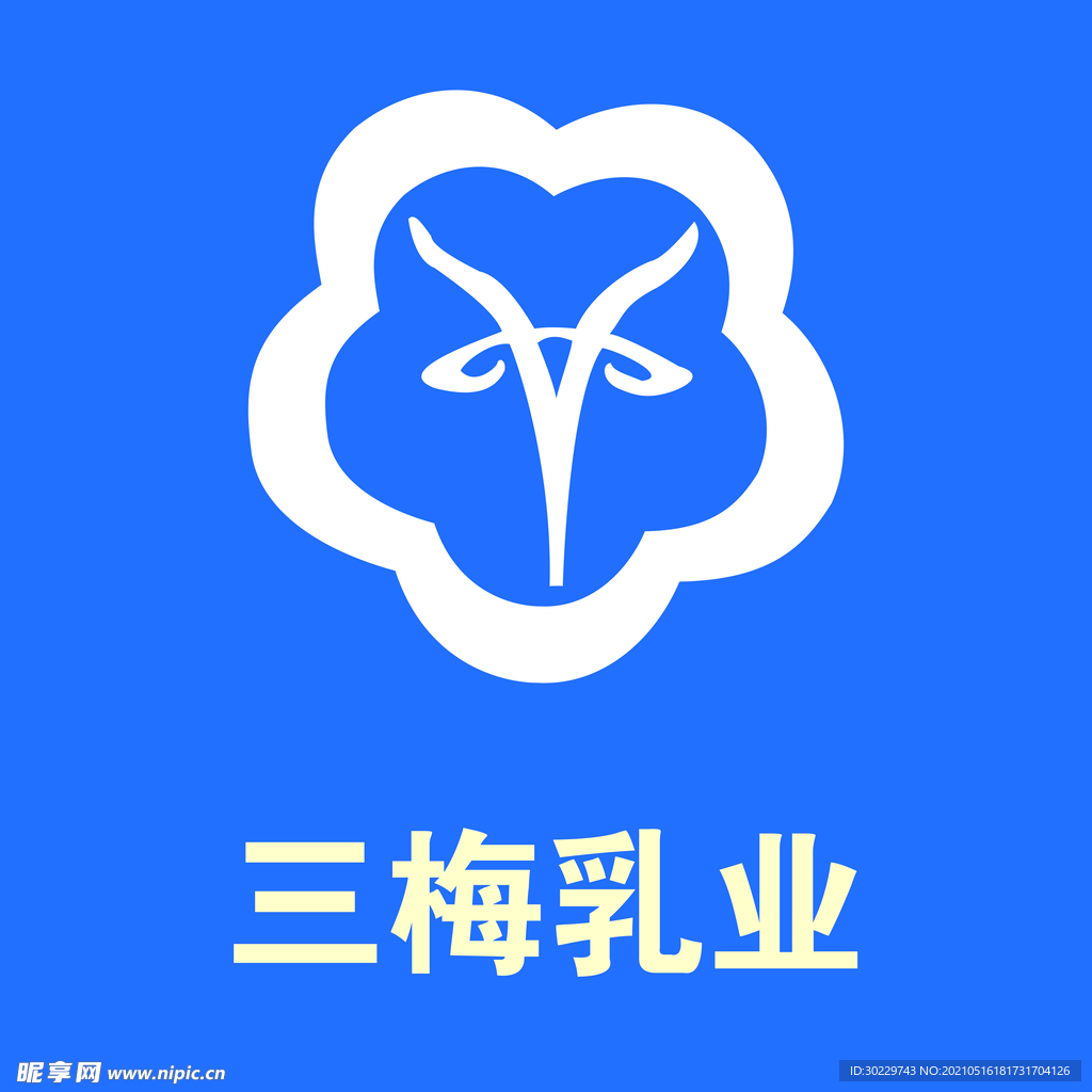 三梅乳业  标志  