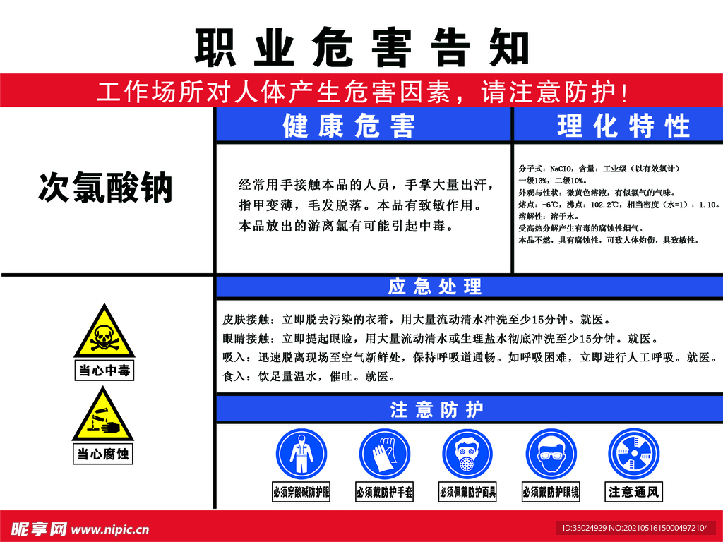 职业危害告知卡