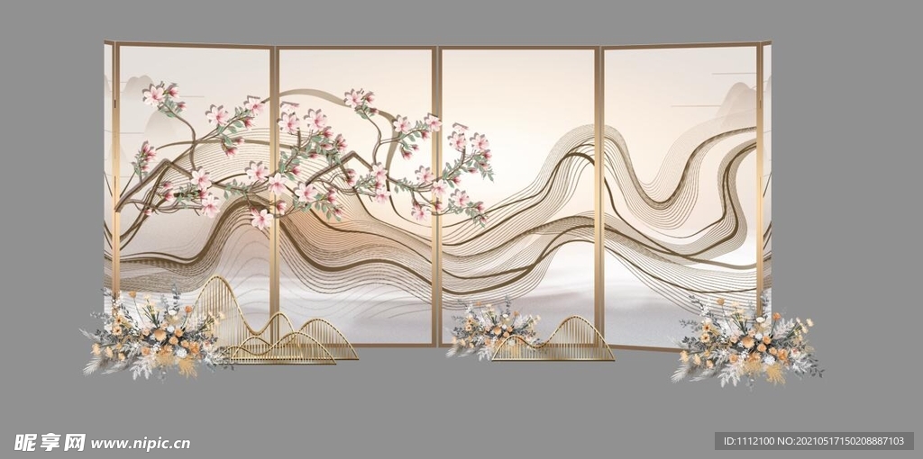 香槟新中式展示区