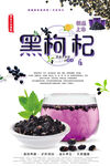 创意黑枸杞中药创意海报