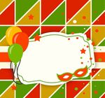 狂欢节标签模板