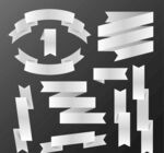 白丝带横幅
