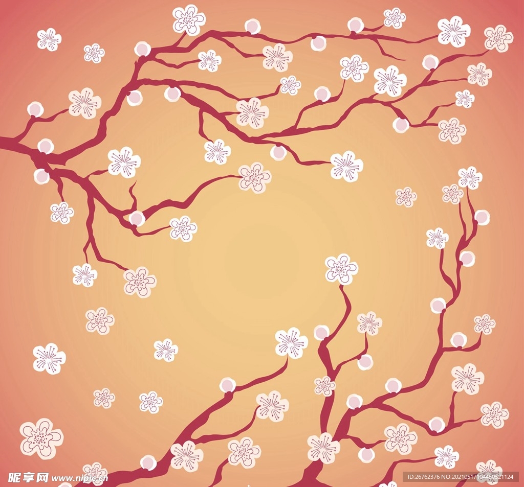 日本樱花图案