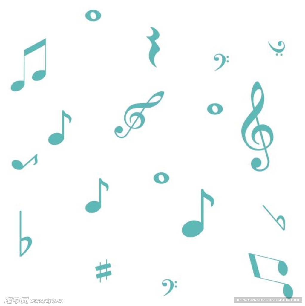 卡通音乐符号
