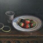 草莓油画