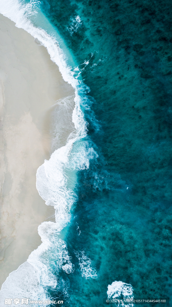 海水沙滩风光 