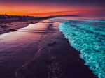 落日夕阳海滩