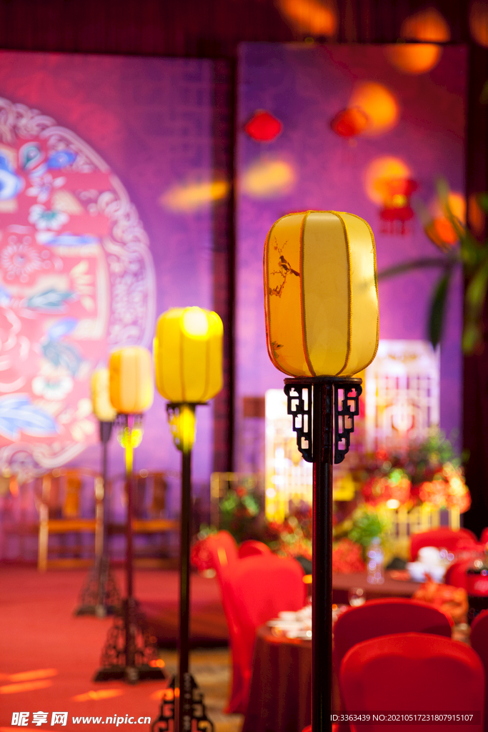 中式婚礼灯笼